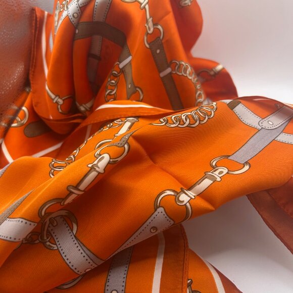 OSF39 Orange Horse Bit Scarf - Picture 1 of 1
